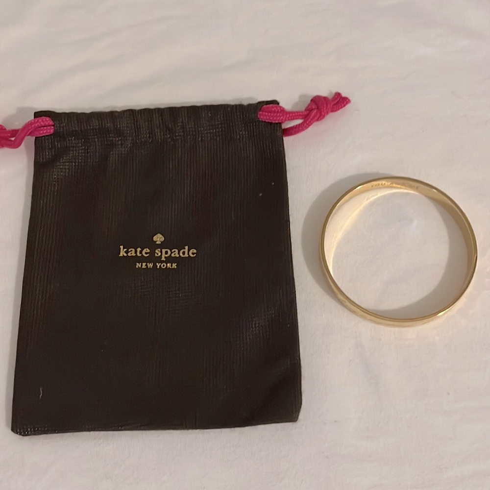 Kate Spade “You and Me” friendship bangle- gold